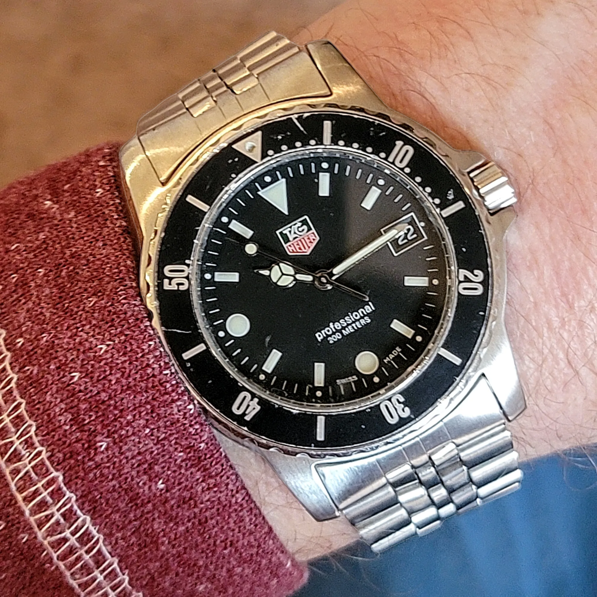 TAG HEUER Professional 200M Dive Watch 929.206D 1500 Series