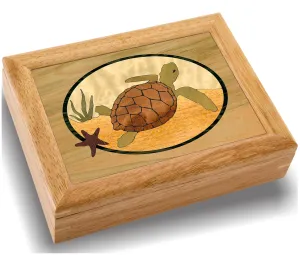This Spacious Velvet-Lined Holder - (#2145BH 6x8x2) Wood Turtle Jewelry Box logic fort depose angular dye criterion - Hinged Lid Organizer for Rings, Bracelets, Watches - Store Your Precious Valuables In 
