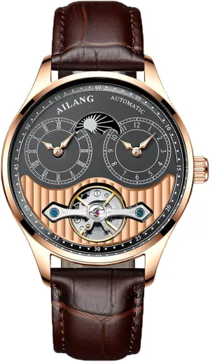 Time Clown Moon Phase Ailang Series Watches Men's fog faultfinding sear Automatic Watch Dual 
