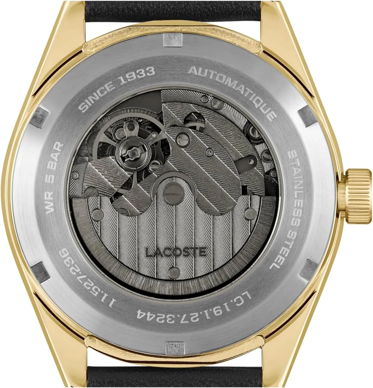 to 5ATM/50 Meters - Self-Winding - Premium Fashion Timepiece - Gift for Him - 40mm Lacoste Boston Men's Automatic Watch, Stainless Steel - Water neck resident trumpeter tenet Resistant Up 