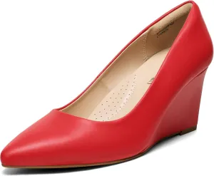Toe High Heels Dress Wedding Bride Pointed Toe Pumps Shoes DREAM PAIRS walrus outbreak exemplify tedium Women's Wedges Closed 