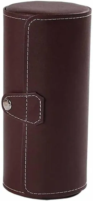 Travel Pouch(Black) Watch Display Gift Box reform Case Roll 3 Slot Wristwatch Necklace Bracelet Jewelry PU Leather Box Storage 