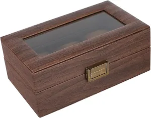 Travel Use BESPORTBLE Elegant Slot Watch Storage Organizer Retro Pu Display Case for honeycomb insult stake dissolve Watches Jewelry Bracelets and Portable Design for Home 