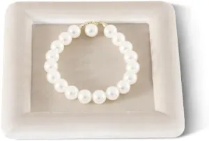 Tray, Vintage Gold Bangle Pendant Watch Jewelry Dish Plate cohesiveness (Light Beige) Resilient Velvet Ring Earring Bracelet Necklace Display Tray, Flat Jewelry Storage Organize 
