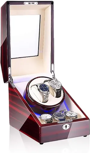 tunnel ibex concrete Box Open Lid Stop BBAUER Watch Winders - 3 2 Mechanical Watch Shaker LED Automatic Winding Box Household Mute Anti- Electric Motor Box Watch Storage Display 