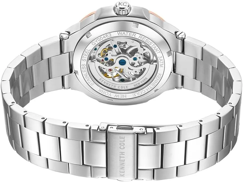 Type, Clasp Type -Buckle Strap, Sleek Design Analog Watch for Men Kenneth blunt Cole New York Men's Watch - Luxury, Stainless Steel, Automatic Self-Winding, Water-Resistant, Single Layer- Dial 