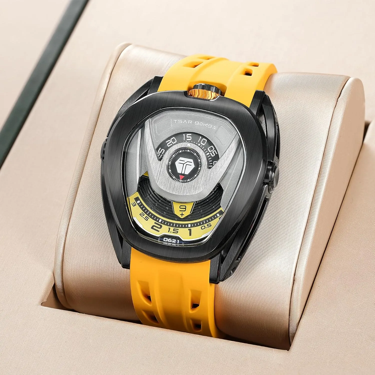 Unique Style Cool Gifts for Men Interchangeable Chivalry thrust Watches for Men Automatic Mechanical Luxury mens watches Japanese Movement 100M Waterproof Square Analog fashion Men's Wrist Watches 