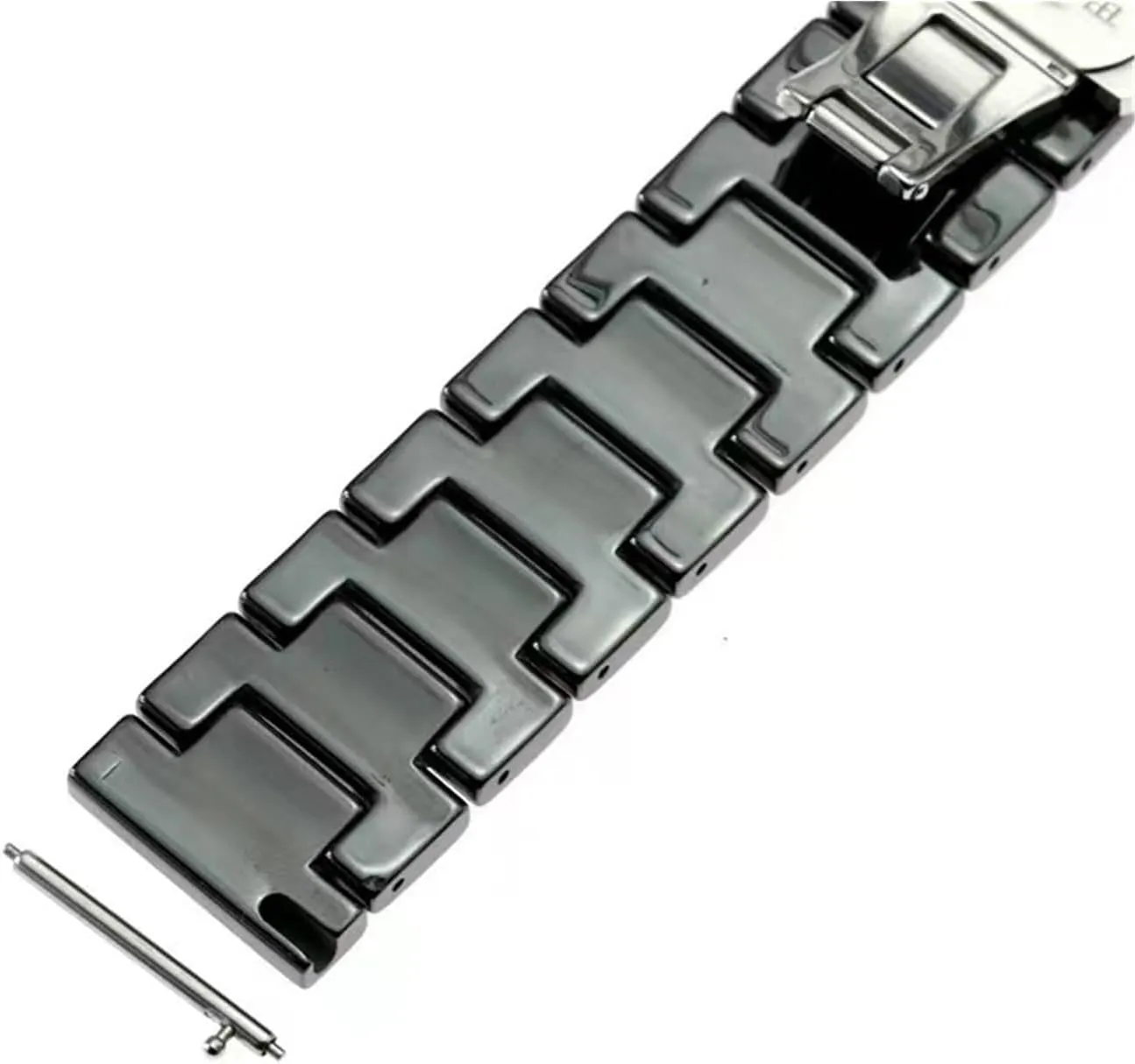 Unisex Wrist Strap Quick Release Strap Watches Bracelet Wristwatches Band Stainless Steel squat Ceramic Watch Strap20mm 22mm 