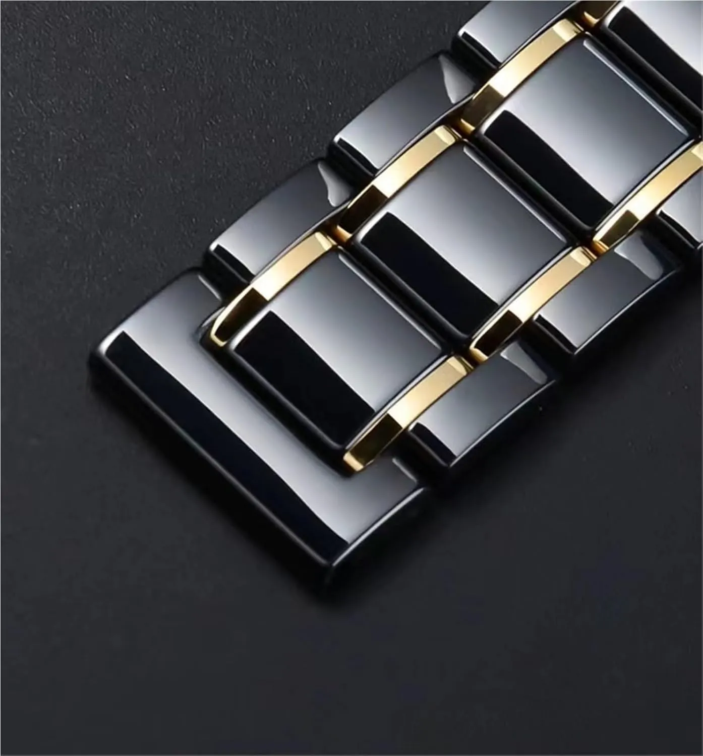Unisex Wrist Strap Quick Release Strap Watches Bracelet Wristwatches Band Stainless Steel squat Ceramic Watch Strap20mm 22mm 