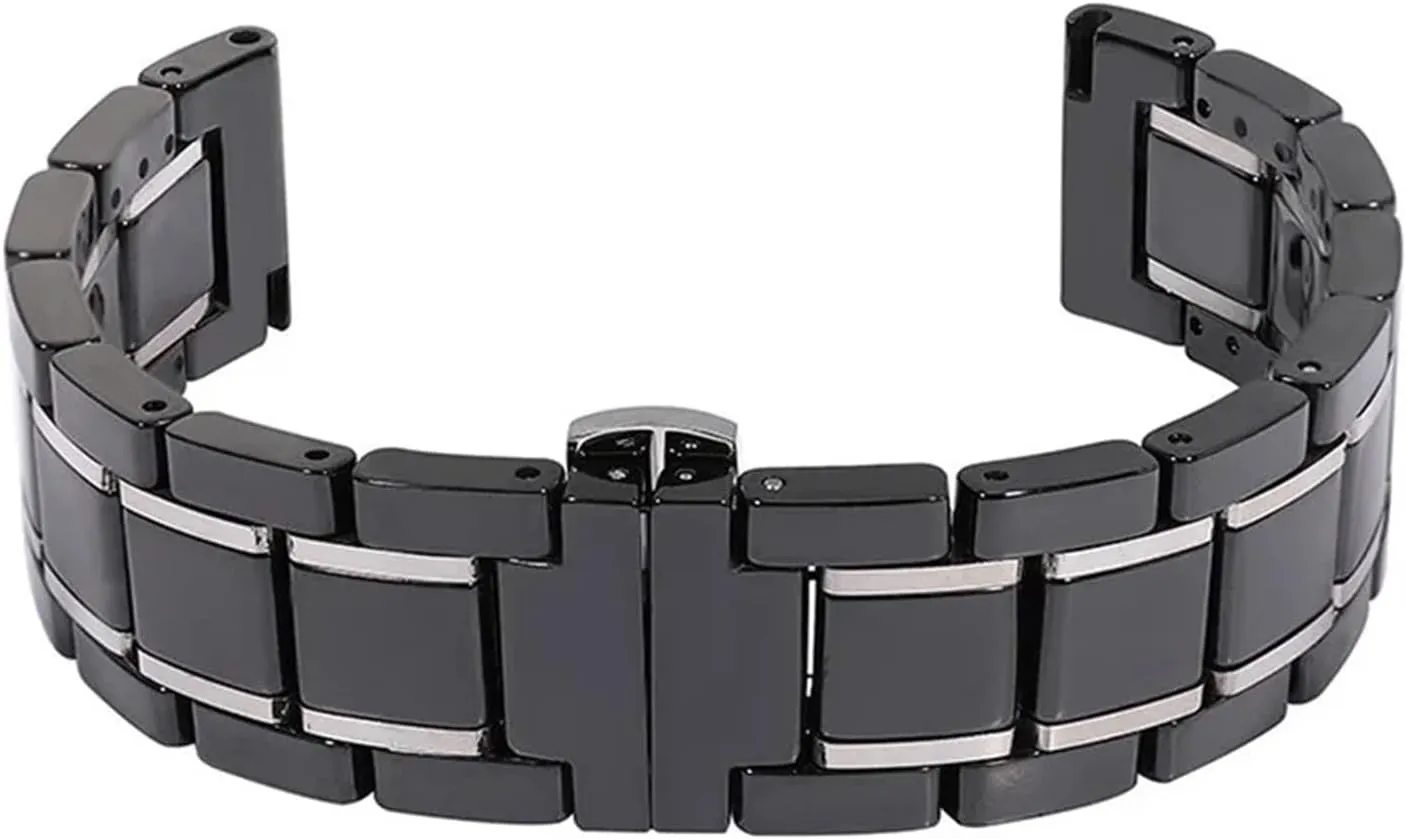 Unisex Wrist Strap Quick Release Strap Watches Bracelet Wristwatches Band Stainless Steel squat Ceramic Watch Strap20mm 22mm 