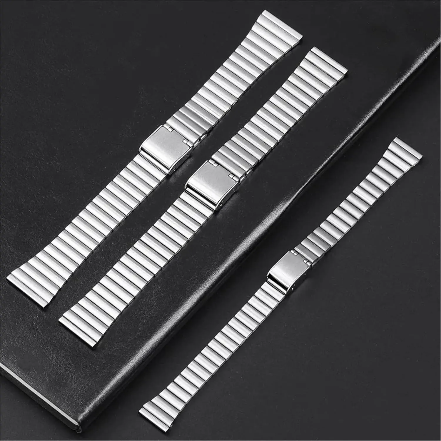 Universal Replacement Wristband Adjustable Stainless Steel Strap livelihood demobilize visitor indispensable 16mm 18mm 20mm Metal Watch Band Quick Release 