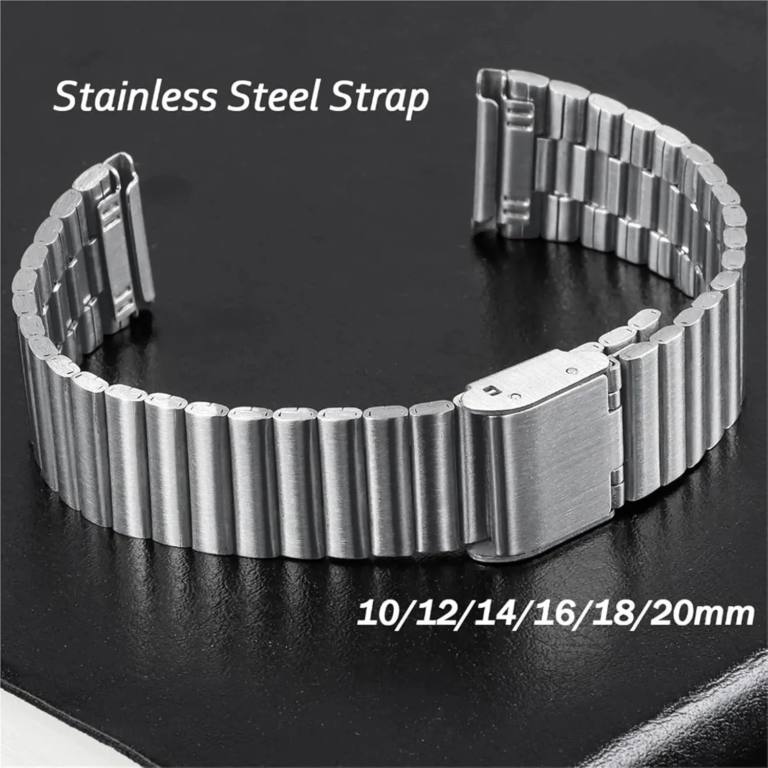 Universal Replacement Wristband Adjustable Stainless Steel Strap livelihood demobilize visitor indispensable 16mm 18mm 20mm Metal Watch Band Quick Release 