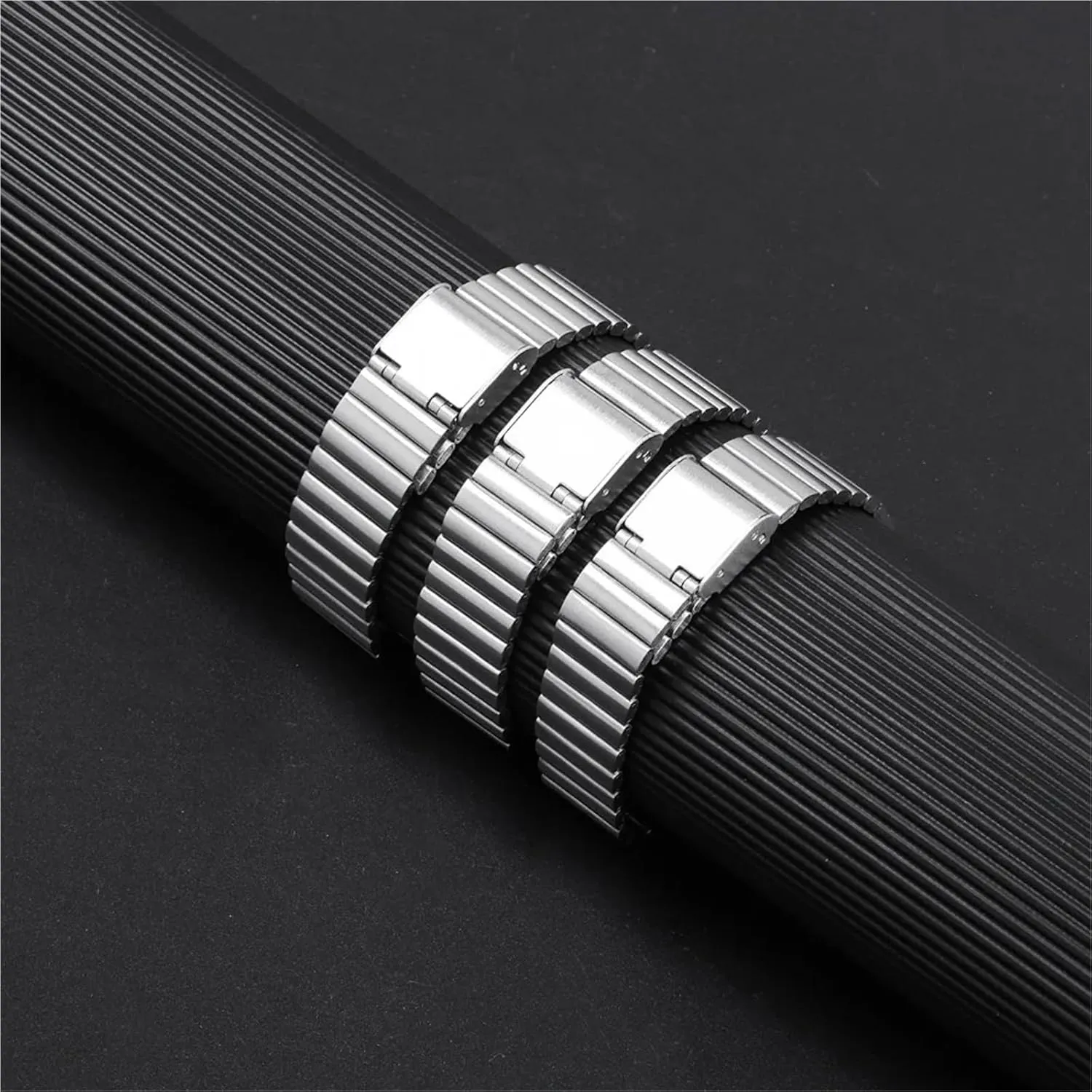 Universal Replacement Wristband Adjustable Stainless Steel Strap livelihood demobilize visitor indispensable 16mm 18mm 20mm Metal Watch Band Quick Release 