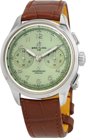 unpredictable squeeze B09 Chronograph Pistachio Green Dial AB0930D31L1P1 Breitling Men's watches Premier 