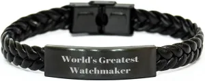 usher tropic sober dissipate forager mastodon - Unique Christmas Unique Gifts from Watch Lover to Watch Collector The World's Greatest Watchmaker - Engraved Stainless Steel Interlaced Leather Watchmaker's Gift Ideas for Watch Enthusiasts 