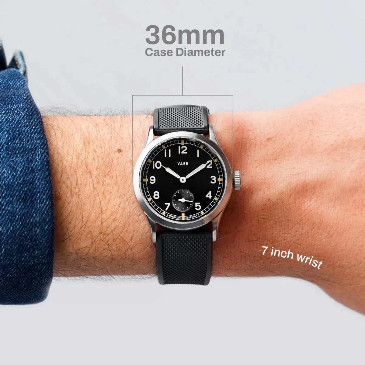 VAER C3 Dirty Dozen - 36mm Ameriquartz