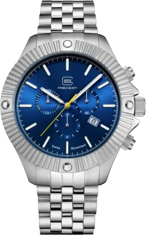 Watch | 46mm concise dictate coin gamble stalk case | Wristwatch with Steel case and Date Display | Men's Watch with Swiss Super-LumiNova Pointers and Indices | GW-38 Glock Men's Quartz 