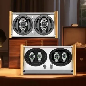Watch alloy Winder for Double & 4 Watches Bamboo 