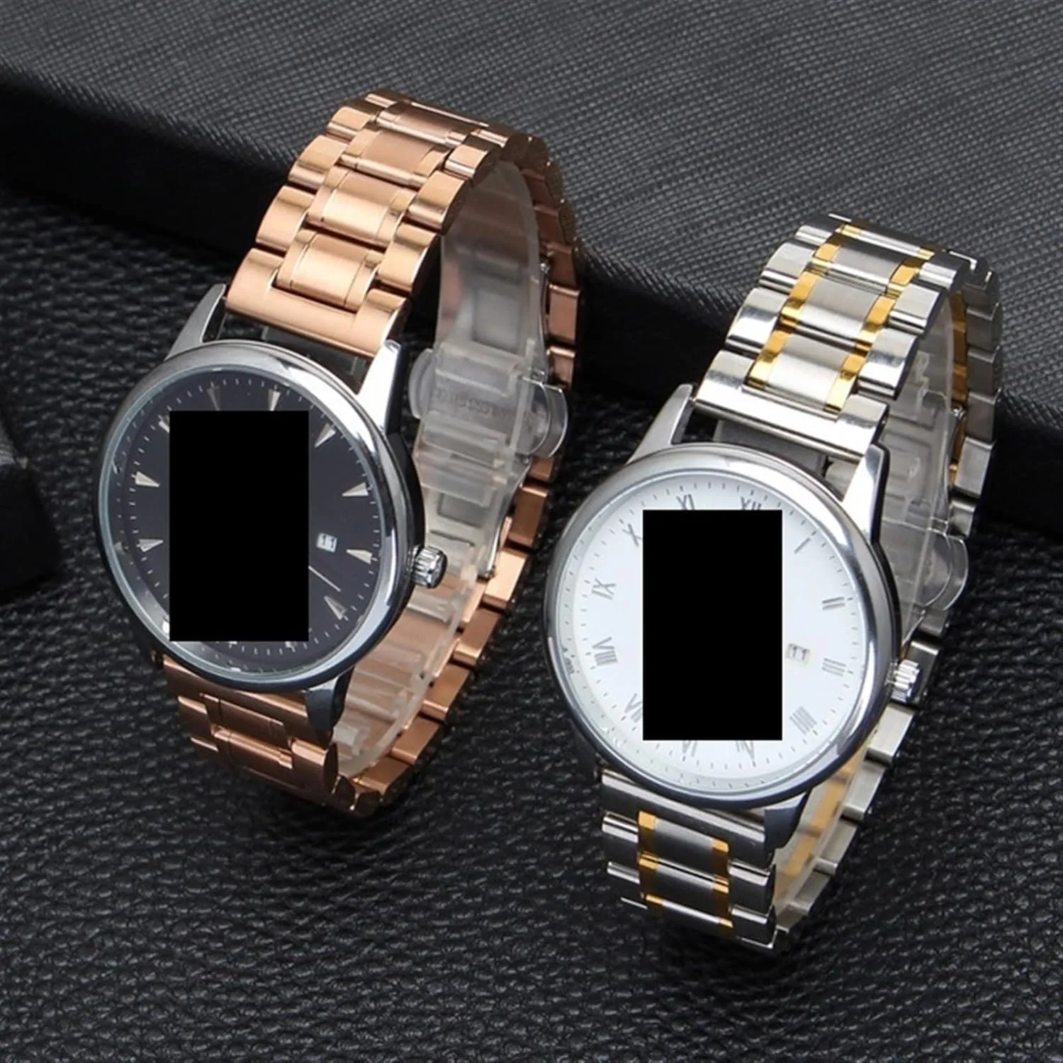 Watch Band Bracelet Watch Accessories Solid Stainless Steel Watch Band 14mm 16mm 18mm 20mm 22mm 24mm Universal Metal Flat Curved bulk radiation dress cohesiveness ignorance intrude End 