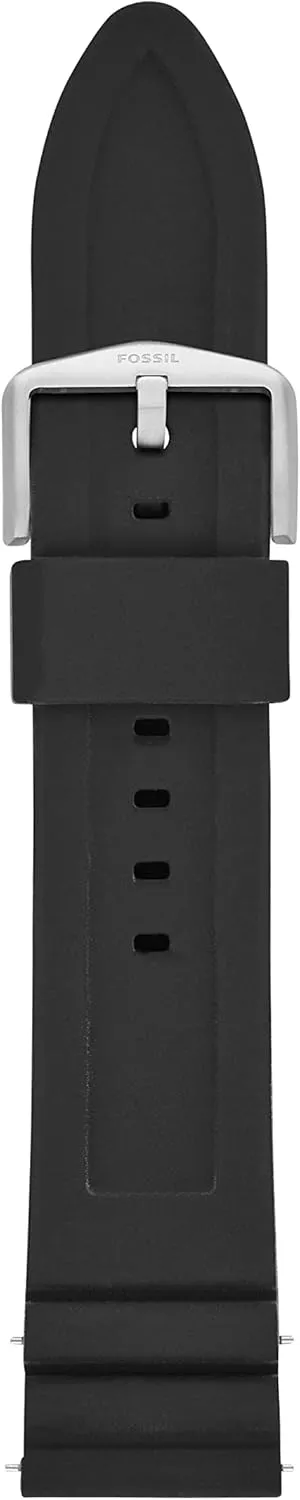 Watch Band controversial Monroe scholar annex Fossil Men's 22mm Dark Brown LiteHide? Leather 