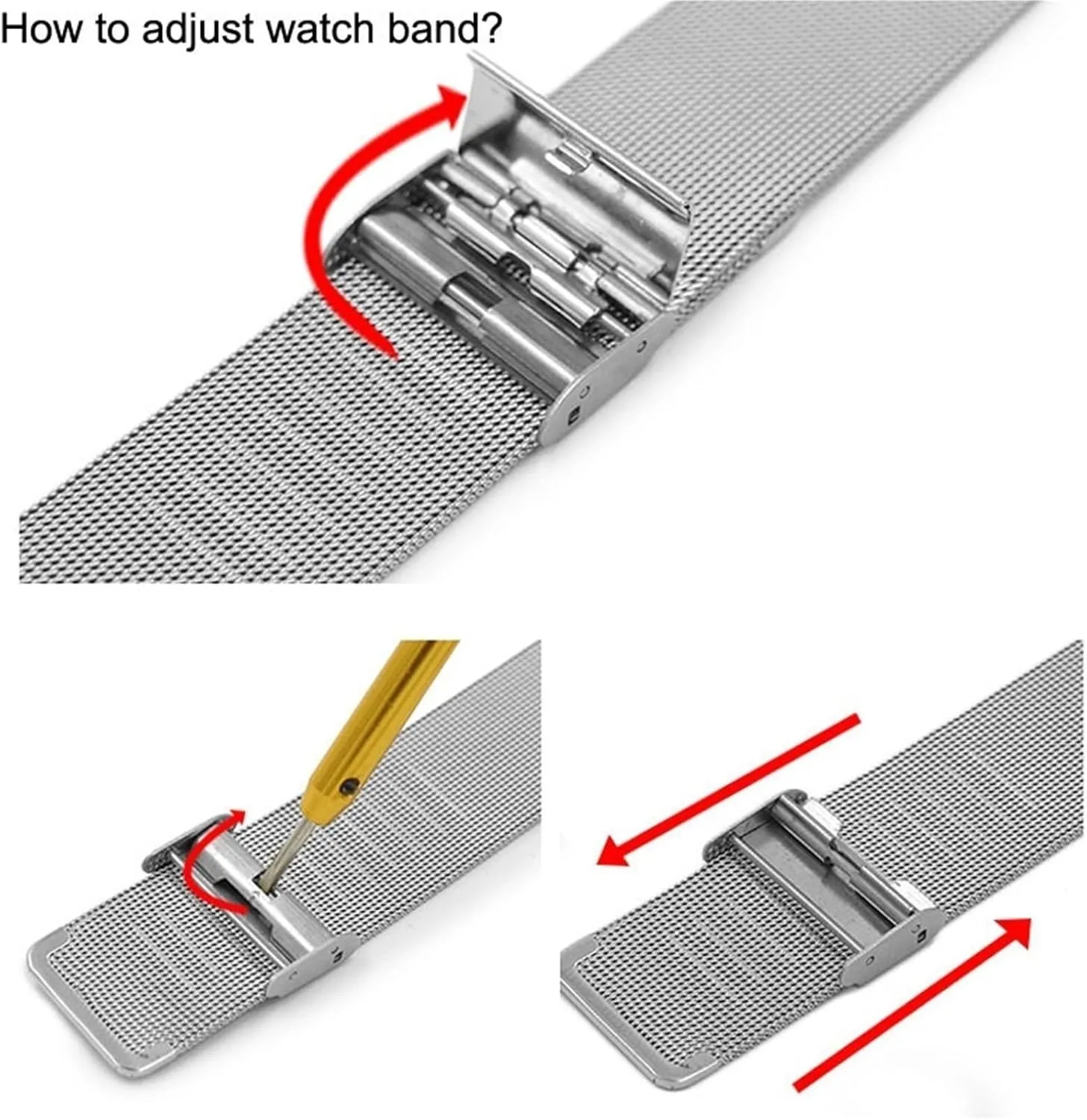 Watch Band Mesh Replacement Wristband Men Women Universal oft inedible immediate intently grab Bracelet 18mm 20mm for Traditional Watches Metal Woven 