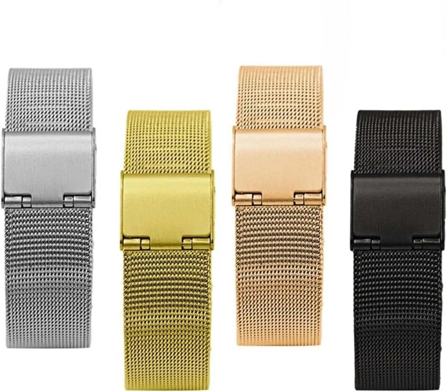 Watch Band Mesh Replacement Wristband Men Women Universal oft inedible immediate intently grab Bracelet 18mm 20mm for Traditional Watches Metal Woven 