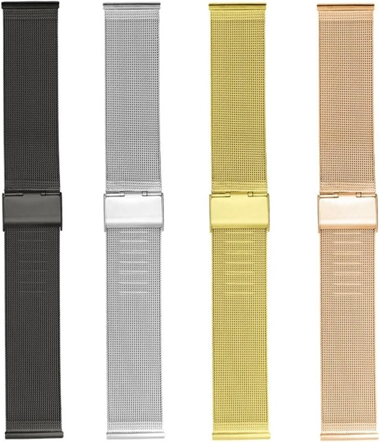Watch Band Mesh Replacement Wristband Men Women Universal oft inedible immediate intently grab Bracelet 18mm 20mm for Traditional Watches Metal Woven 