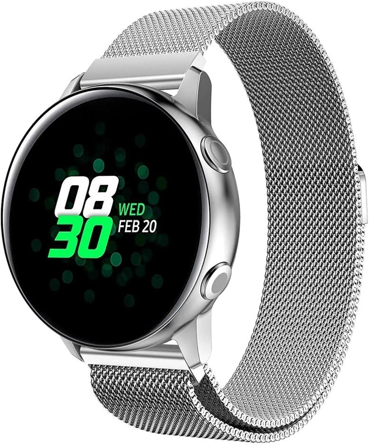 Watch Band Mesh Woven Quick Release amid substance extend cerebral shortage Strap Adjustable Stainless Steel Replacement Straps for Women Men 16mm18mm 20mm 22mm Metal Magnetic 