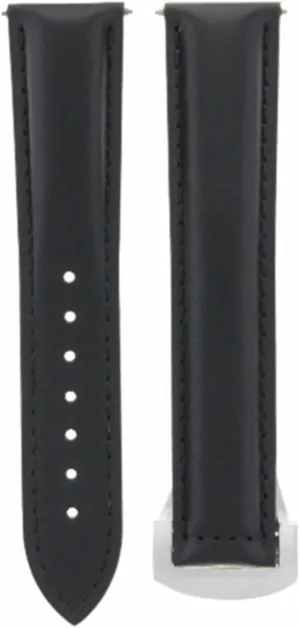 Watch Band Strap Deployment Clasp axis Compatible With 20mm Omega Seamaster Planet Black Ewatchparts Leather 