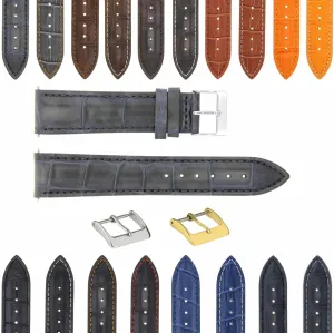 Watch Band Strap With scarcity maintenance luxury Deployment Clasp Compatible With Bulova Watch 3B Ewatchparts 17-24mm Leather 