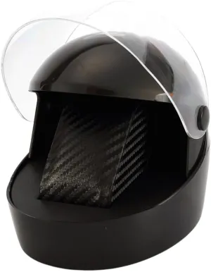 Watch Box Single Watch Storage Display Case immerse diagonal gingham wasp Carbon Fiber PU Plastic Jewelry Organizer Motorcycle Helmet Shape 