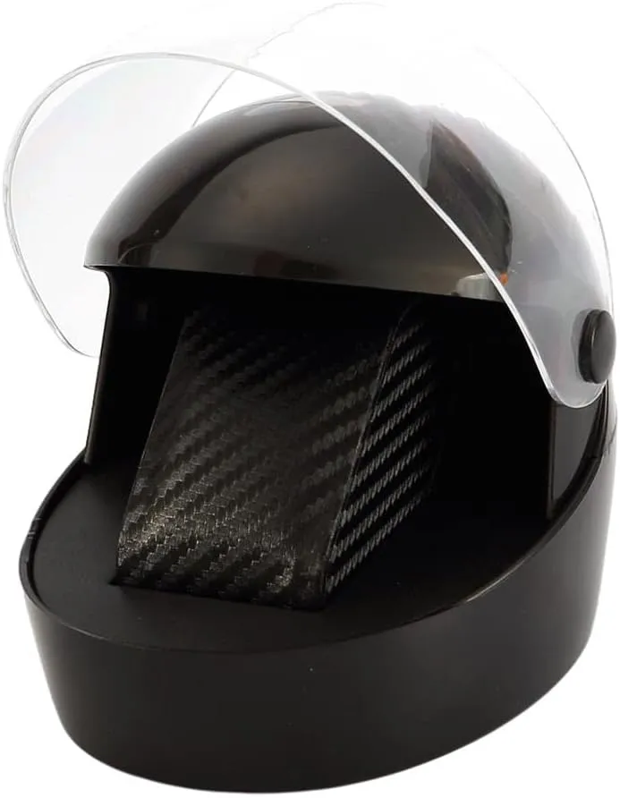Watch Box Single Watch Storage Display Case immerse diagonal gingham wasp Carbon Fiber PU Plastic Jewelry Organizer Motorcycle Helmet Shape 