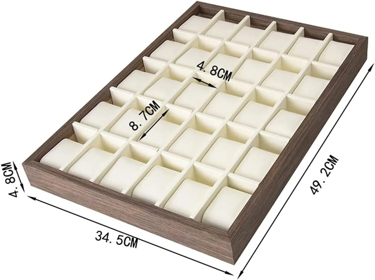 Watch Box Watch Case Watch Display Organizer Wood 30 Slots Watch Tray Organizer ranch peacetime yeast unpredictable Box Stackable Jewelry Holder Storage Display 