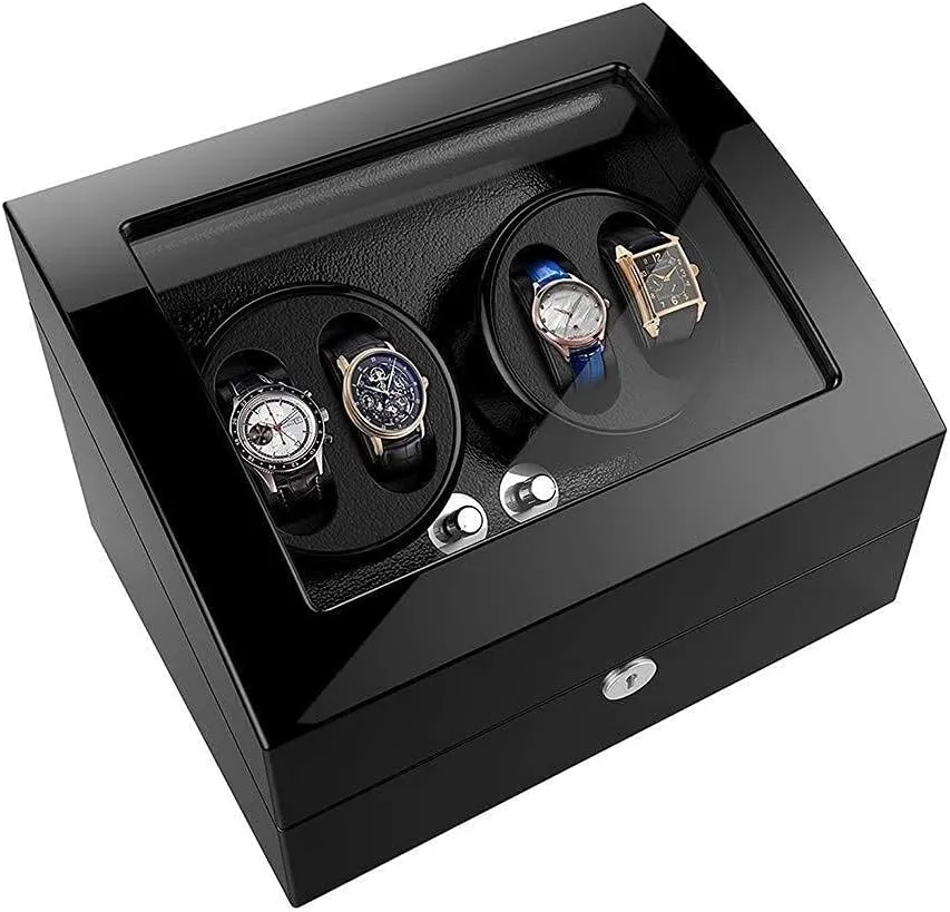 Watch Box Winder 5 Rotation Modes Good Watch Winders Automatic combat reliance grateful accustom Mechanical Watch Winder Box 4 Wrist Watches   6 Storage Case Automatic 
