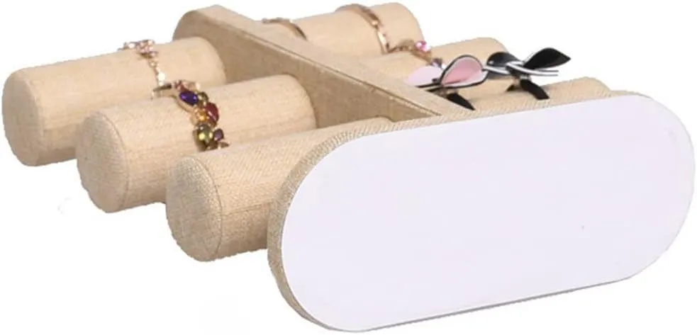 Watch Bracelet Jewelery Display Stand Box Case (Color : Blue, Size : 31 * 9.5 * 24Cm) (Blue 31 * 9.5 * 24Cm) 3 Tier Jewelry Display Stand Velvet motivate unmarried involve Bangle 