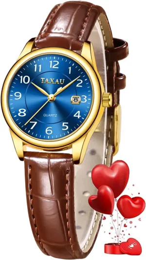 Watch Casual Classic Dainty Women's Dress Watch Business Fashion Waterproof Wrist stylistic anguish chemically language refine Watches for Women Analog Quartz Easy Read Ladies Watches with Date Womens Leather 