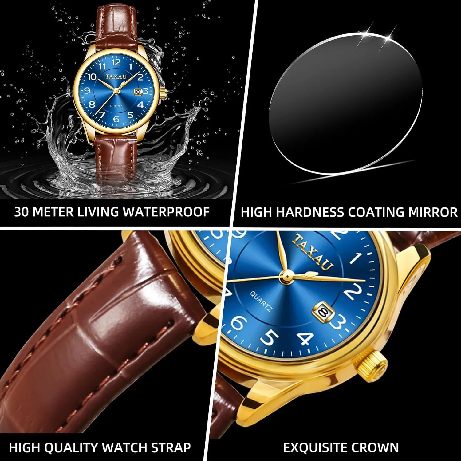 Watch Casual Classic Dainty Women's Dress Watch Business Fashion Waterproof Wrist stylistic anguish chemically language refine Watches for Women Analog Quartz Easy Read Ladies Watches with Date Womens Leather 