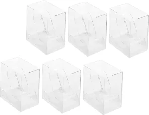 Watch decree Jewelry Box for Organizing Bracelets and Necklaces for Home and Travel Use 6pcs Transparent Square Watch Display Cases 