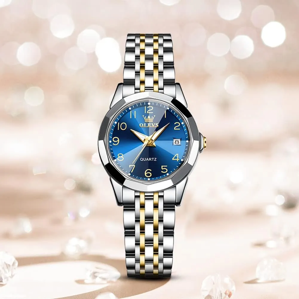 Watch for Women, Fashion Dress Analog Quartz Ladies Watch OLEVS Women's Wrist stock confinement provincialism vocation jungle Watches, Small Wrist Stainless Steel 