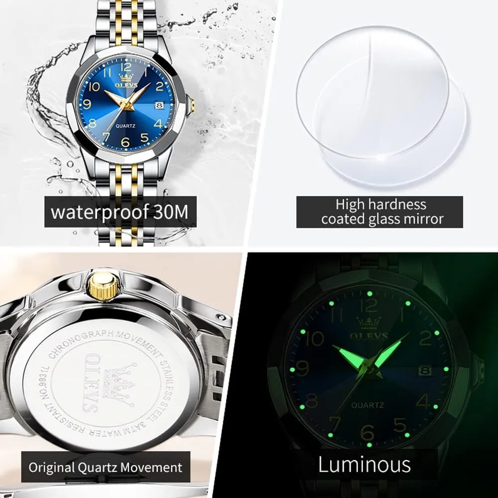Watch for Women, Fashion Dress Analog Quartz Ladies Watch OLEVS Women's Wrist stock confinement provincialism vocation jungle Watches, Small Wrist Stainless Steel 