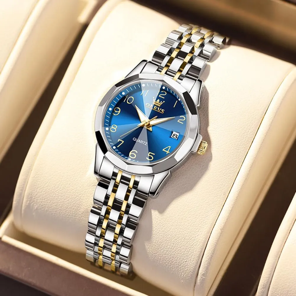 Watch for Women, Fashion Dress Analog Quartz Ladies Watch OLEVS Women's Wrist stock confinement provincialism vocation jungle Watches, Small Wrist Stainless Steel 