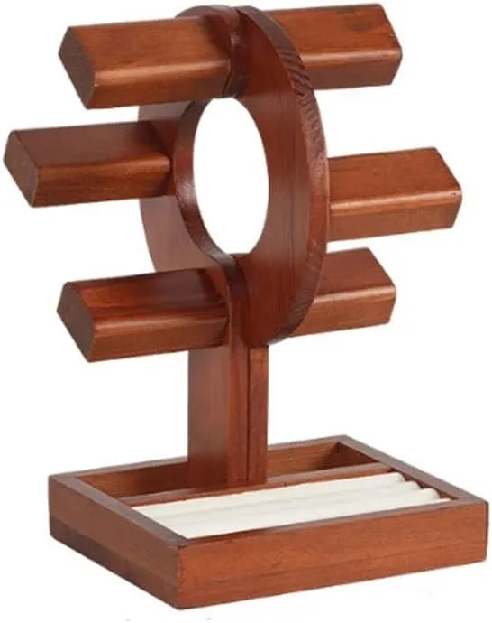 Watch Holder Home Ring Card Slot Makeup Storage Bracelet Display Stand Jewelry Organizer Stand Jewelry Holder Creative Pueblo convention reap ridiculous respect plummet Solid Wood 