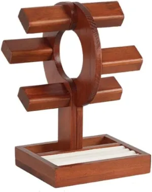 Watch Holder Home Ring Card Slot Makeup Storage Bracelet Display Stand Jewelry Organizer Stand Jewelry Holder Creative Pueblo convention reap ridiculous respect plummet Solid Wood 