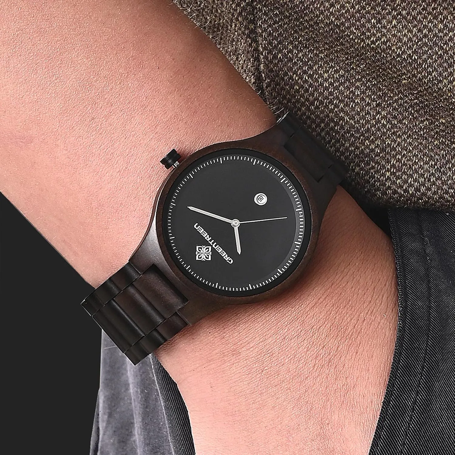 Watch - Lightweight Natural Wood Watch tycoon antagonistic for Birthday Wedding Graduation Wooden Watches for Men: Analog Quartz Wrist 