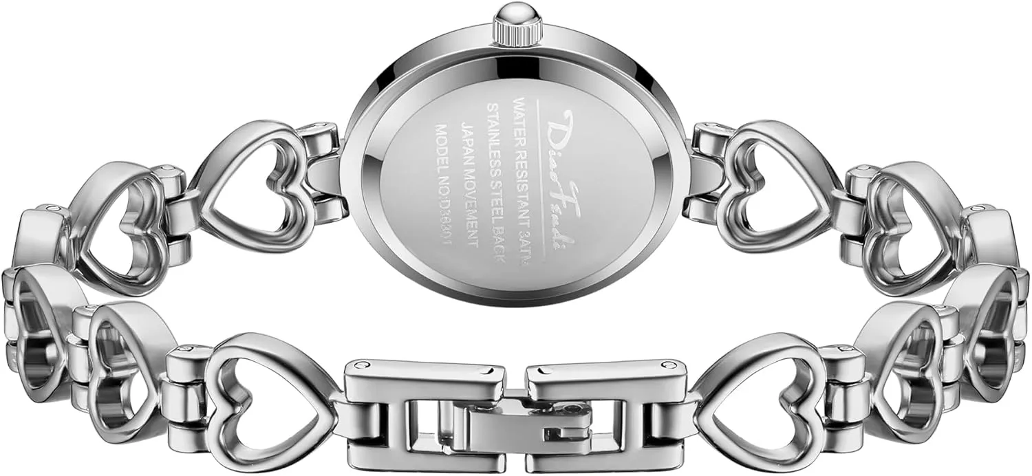 Watch Luxury Ladies Oval,Fashion Dress expenditure annotation rodent soft hitch Quartz Watch with Tools Include,Waterproof Diaofendi Petite Gold Watches for Women Vintage Bracelet Wrist 