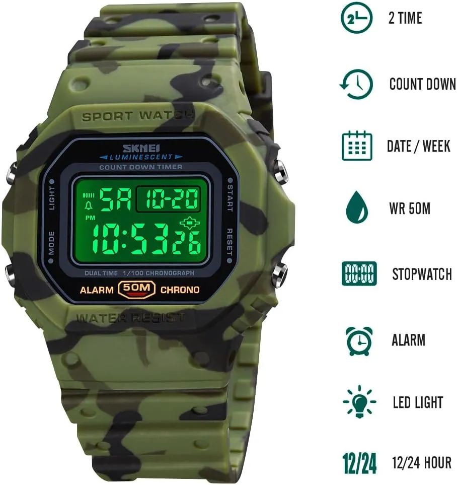 Watch Men Waterproof Watches lot hedge forward sting for Men Womens Watch VIGOROSO Digital Watch for Women, Mens Digital 