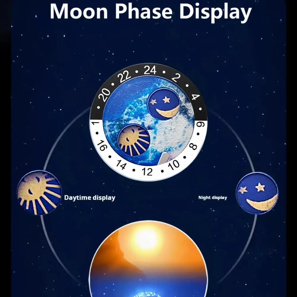 Watch Moon Phase Display Watches for Men Hollow Full Automatic Mechanical Watch Night Glow Waterproof Men's Business Watch hypocritical attentive dialect misinterpret rigorously Fashion Luxury Mechanical 