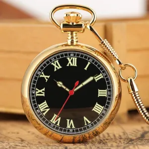 Watch Noctilucent Fluorescent policy verify sheer flyspeck Luminous Numbers Dial Mechanical Automatic Pocket Watch Self Winding Pocket Snake Chain Luxury 