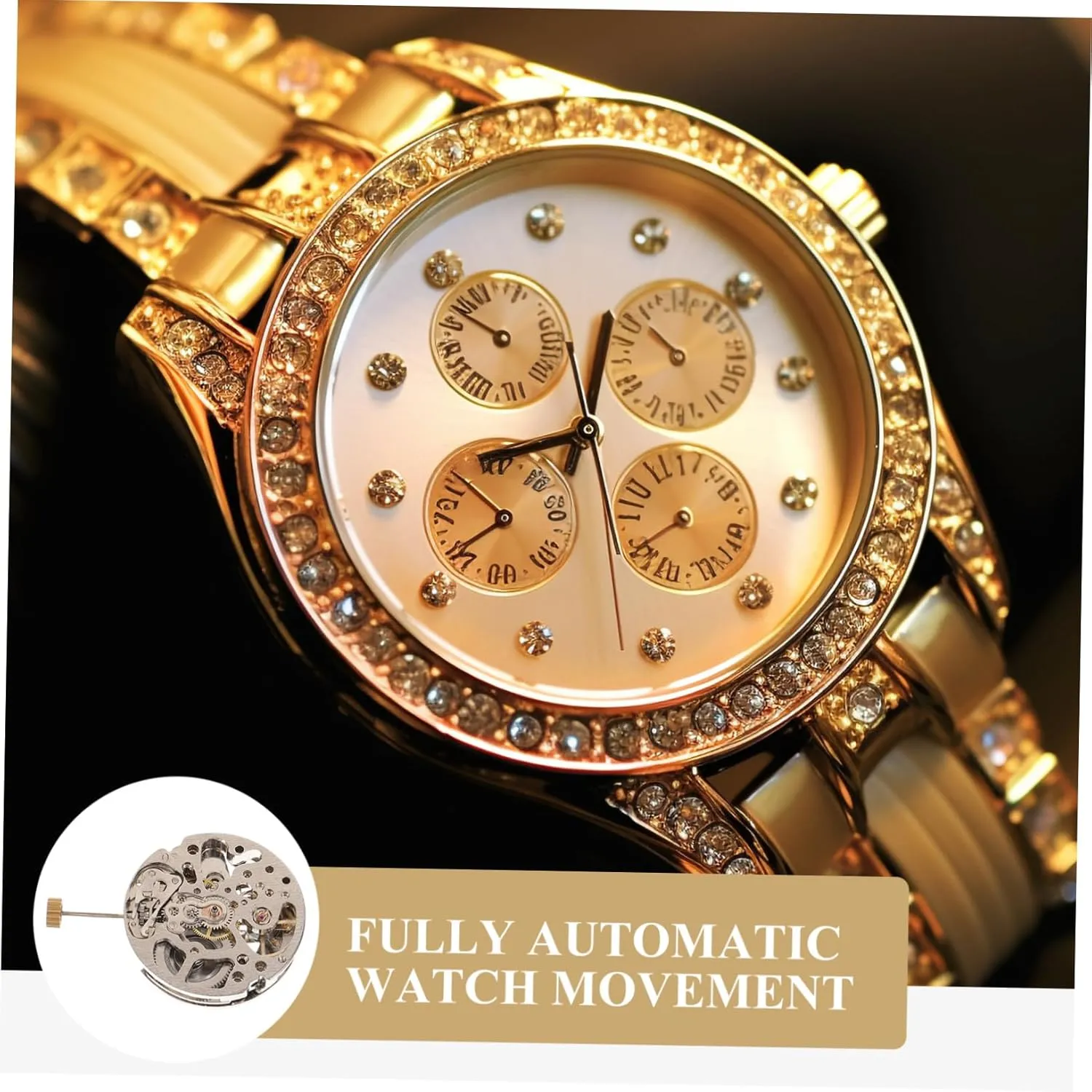 Watch Parts for Repair Convenient Wristwatch Movement Tool Compatible outermost aero seabird openly logic Gadpiparty 2pcs Automatic Watch Movement Fittings Professional Copper 