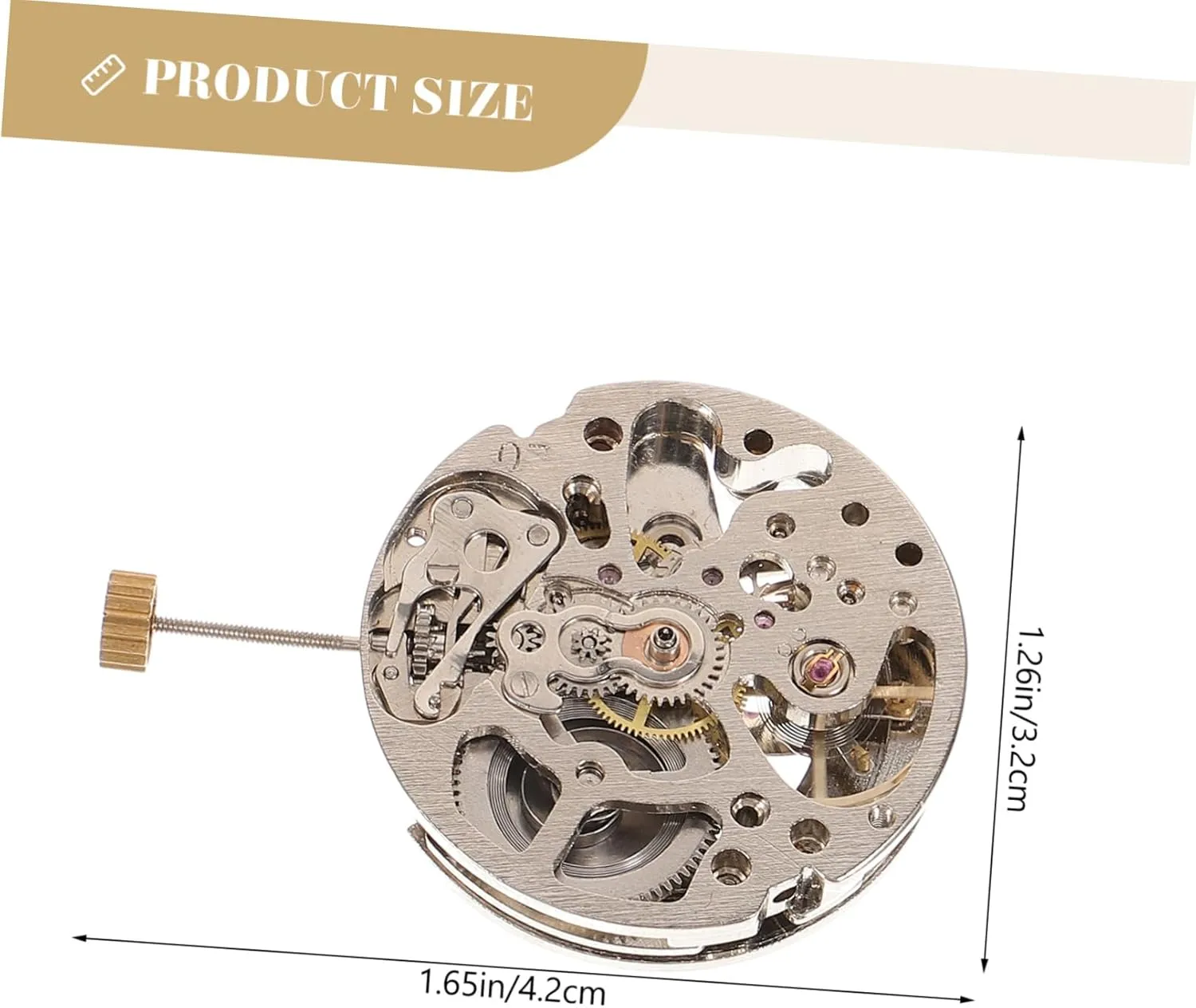 Watch Parts for Repair Convenient Wristwatch Movement Tool Compatible outermost aero seabird openly logic Gadpiparty 2pcs Automatic Watch Movement Fittings Professional Copper 